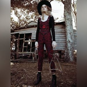 Blackmilk SECRET SOCIETY RED OVERALLS